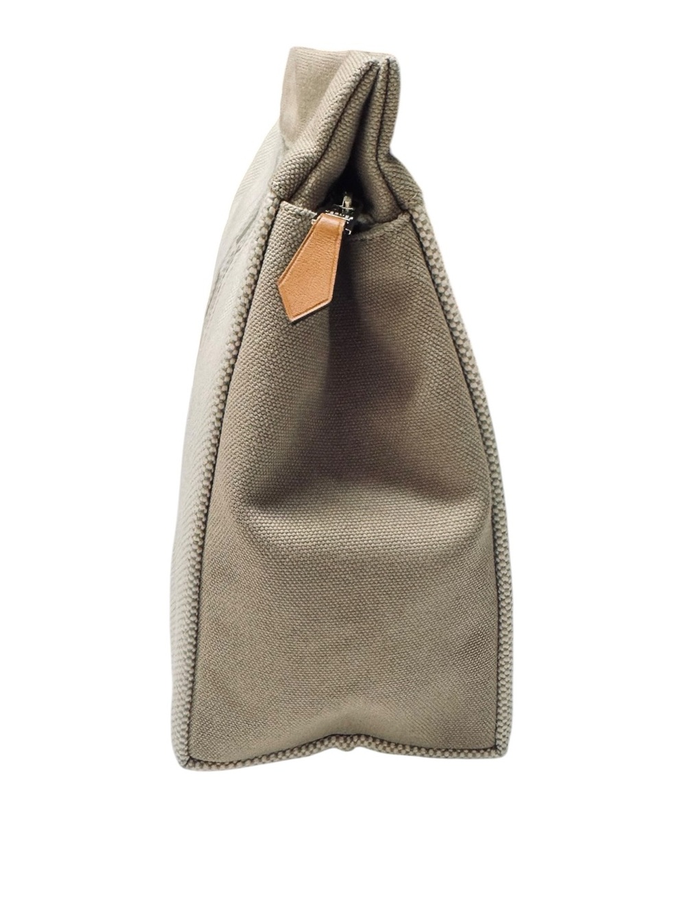 Hermes JImetou canvas Travel GM neutral utility pouch - Picture 5 of 9